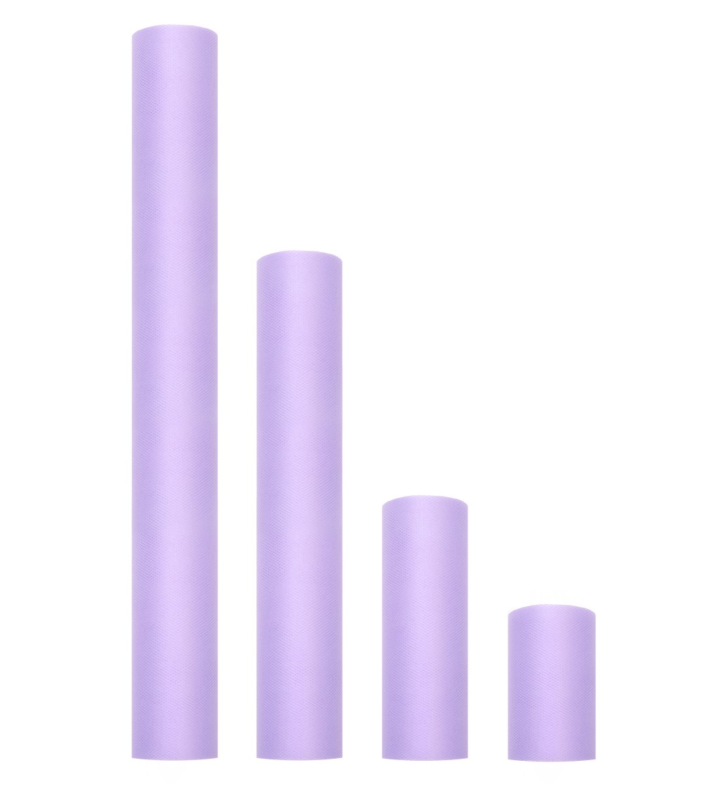Dekoračný jemne fialový tyl 0,3 x 9 m