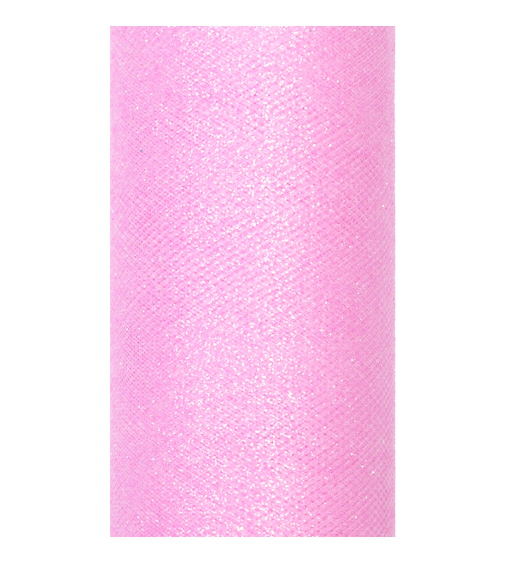 Dekoratívny tyl - ružový (15cm)