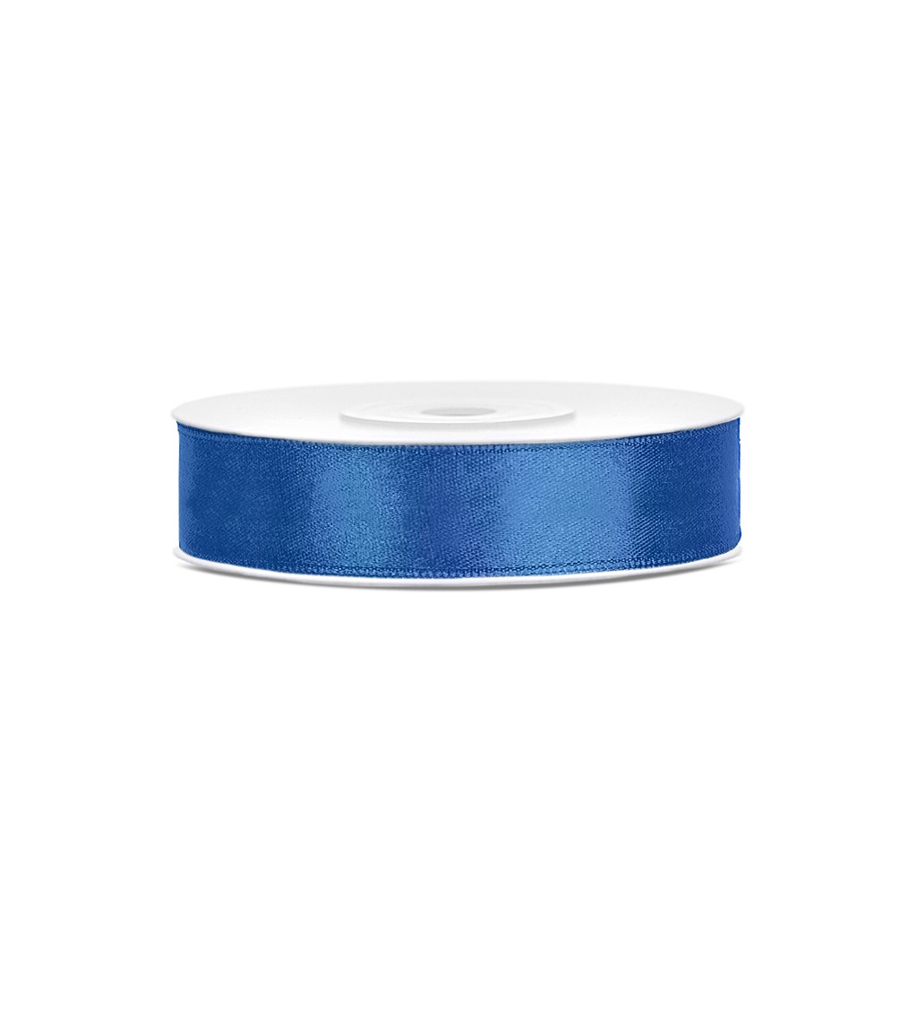 Královsky modrá saténová stuha 12 mm