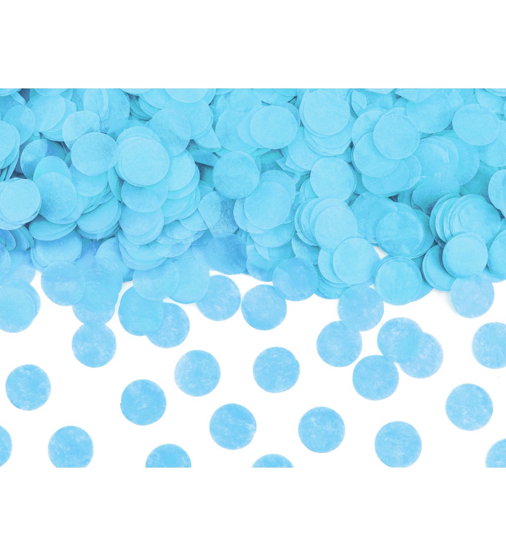 Vystreľovacie konfety - modré bodky