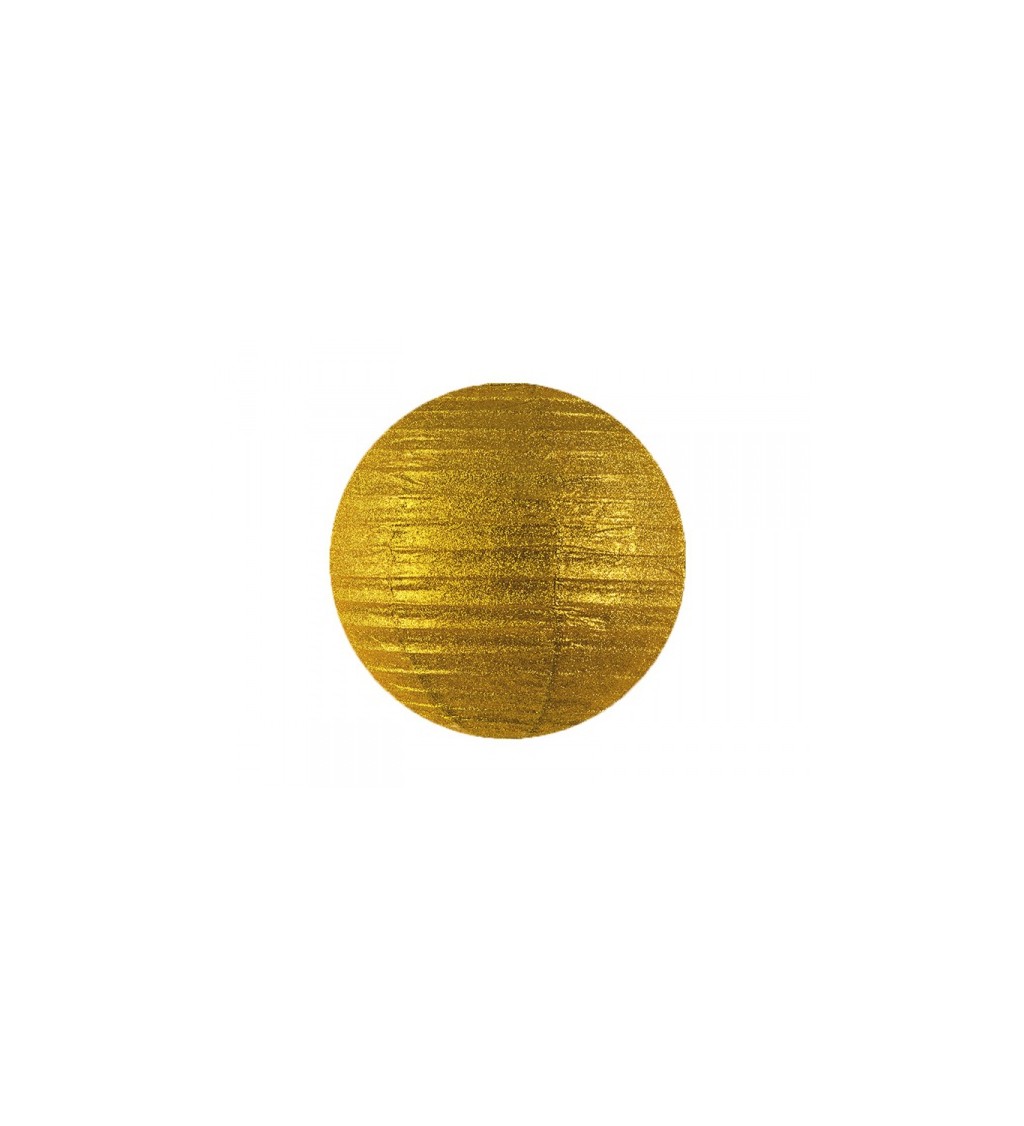 Záhradný lampión - zlatý 45 cm
