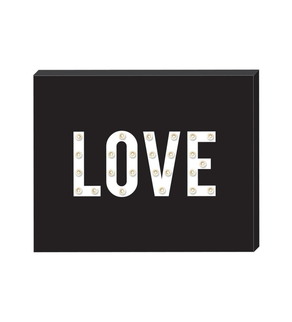 Svietiaci LED nápis " Love "