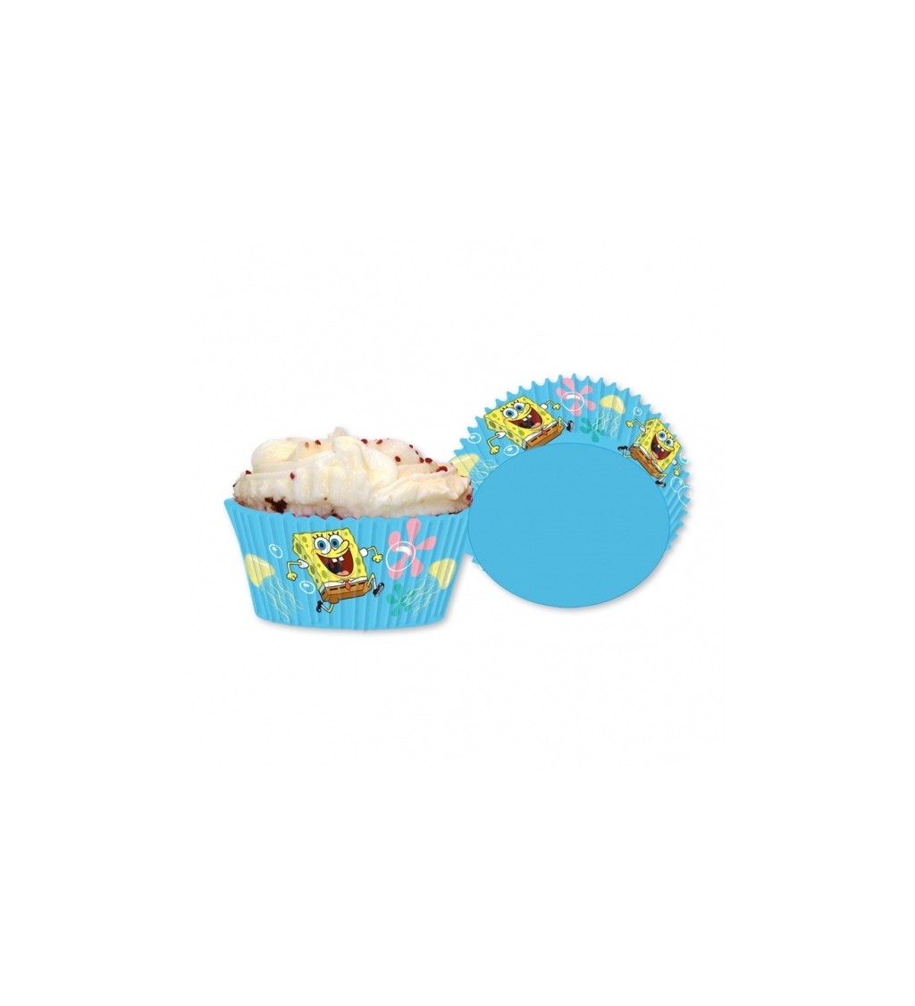 Kornútky na cupcakes - Sponge Bob 48 ks