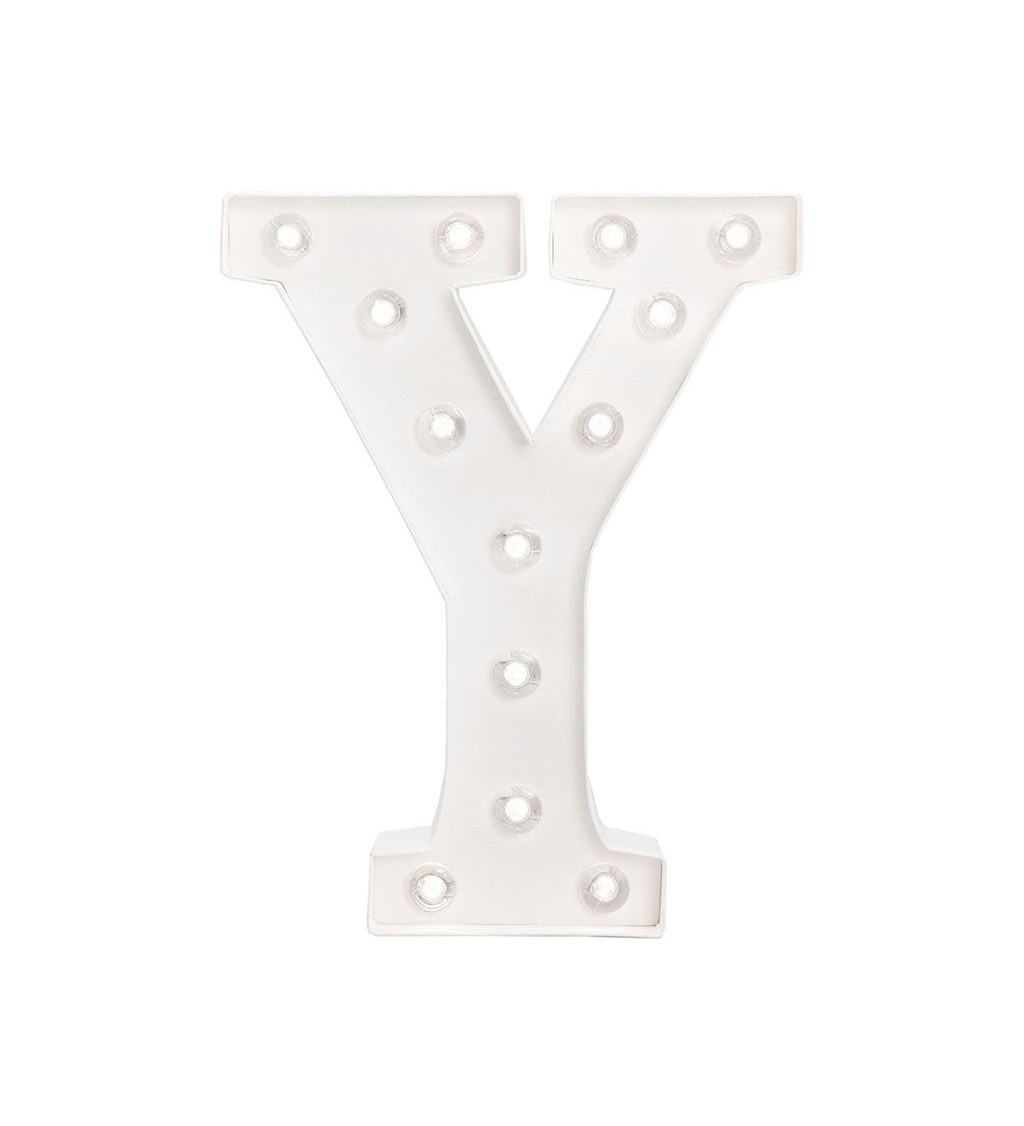 Svietiace LED písmeno " Y "