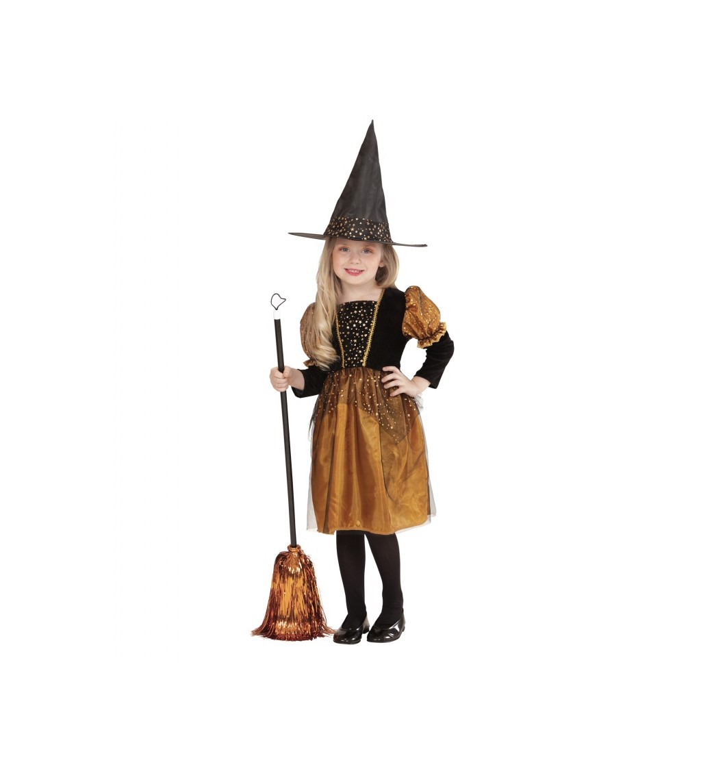 Detský kostým Malá Zlatá čarodejnica
