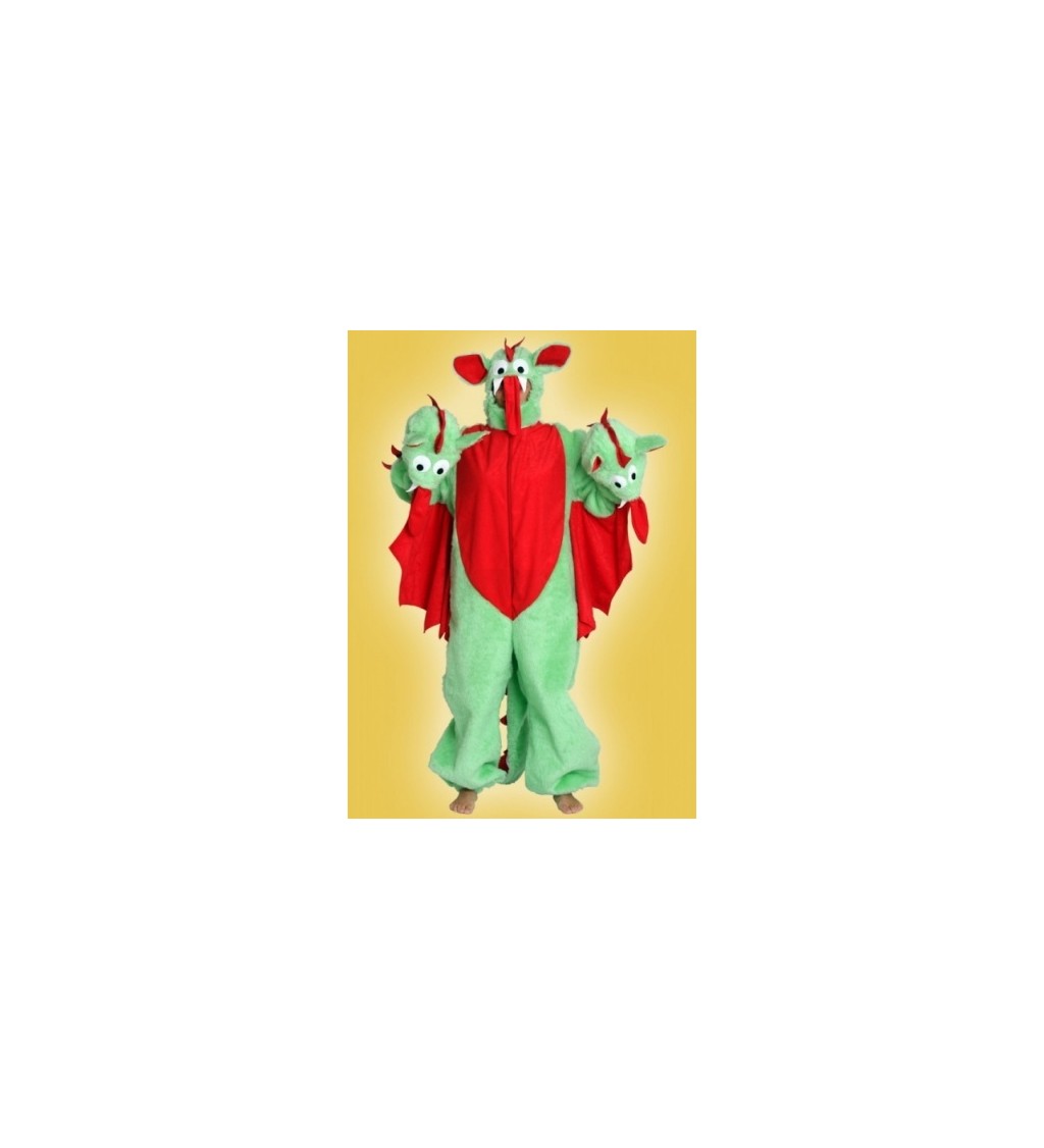 Kostým Unisex - Maskot Trojhlavý drak