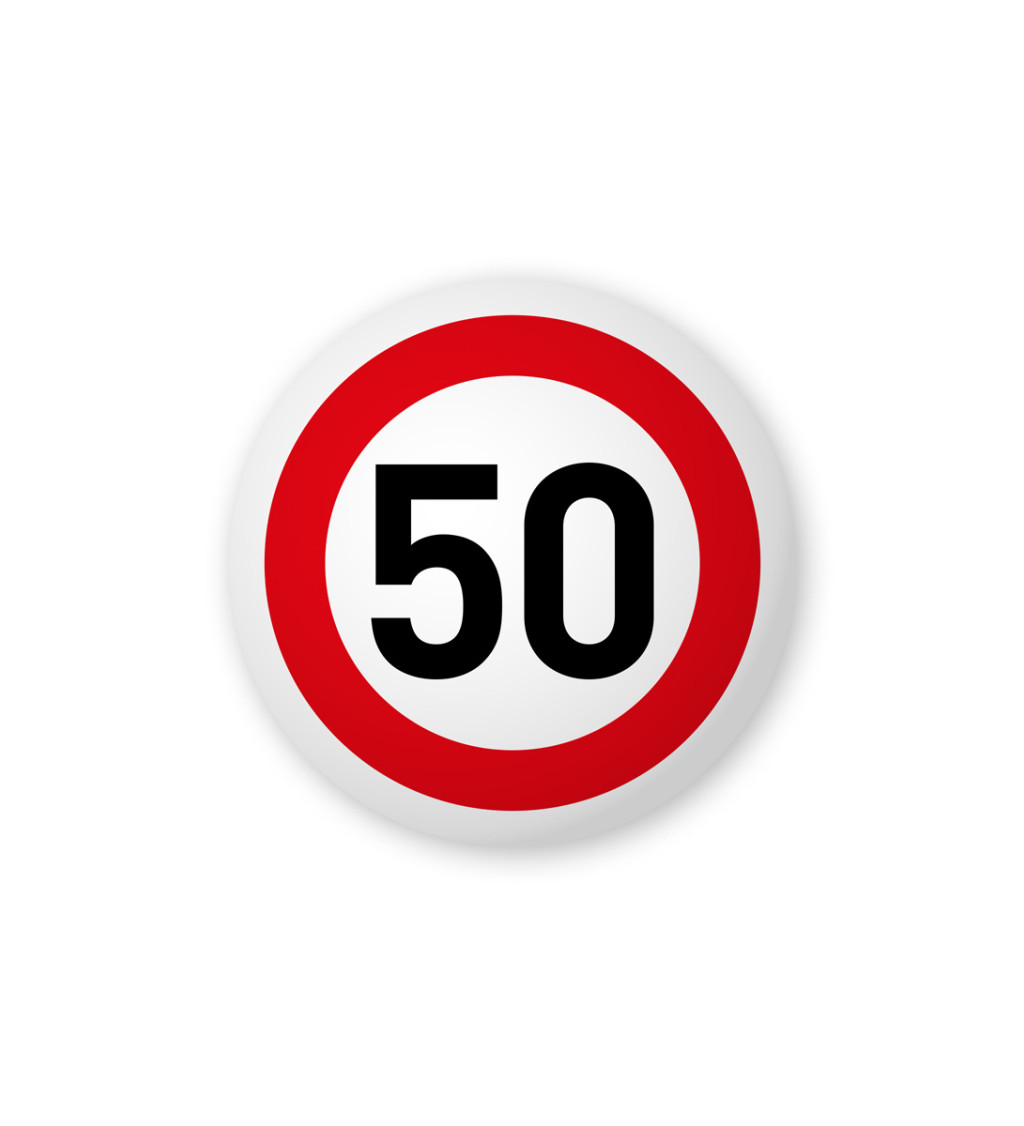 Odznak s nápisom - 50