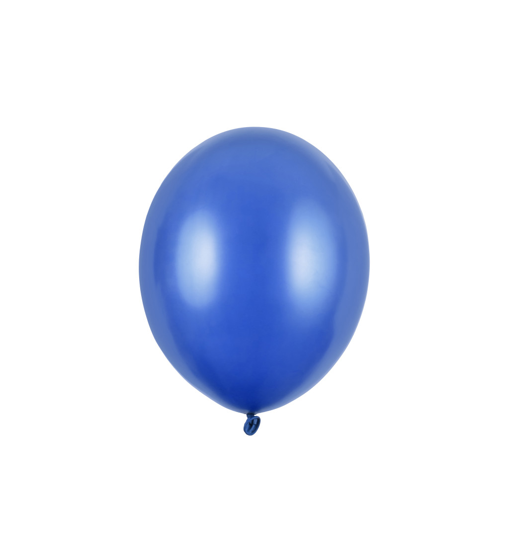 Metalické balóny - modrá 100 ks
