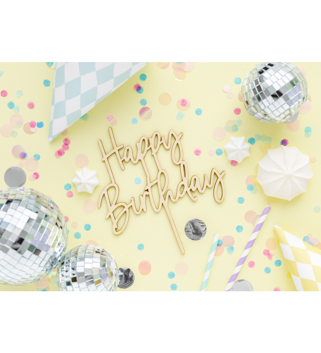 Zápich na tortu - Happy Birthday