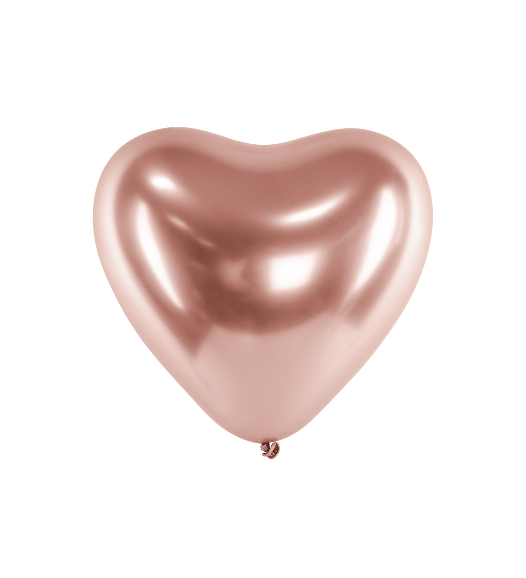 Latexový balón Srdiečko, rosegold