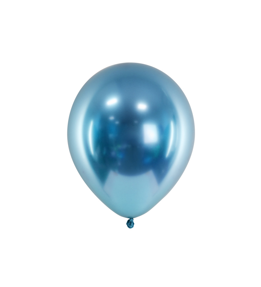 Chrómovo svetlo modré balóniky