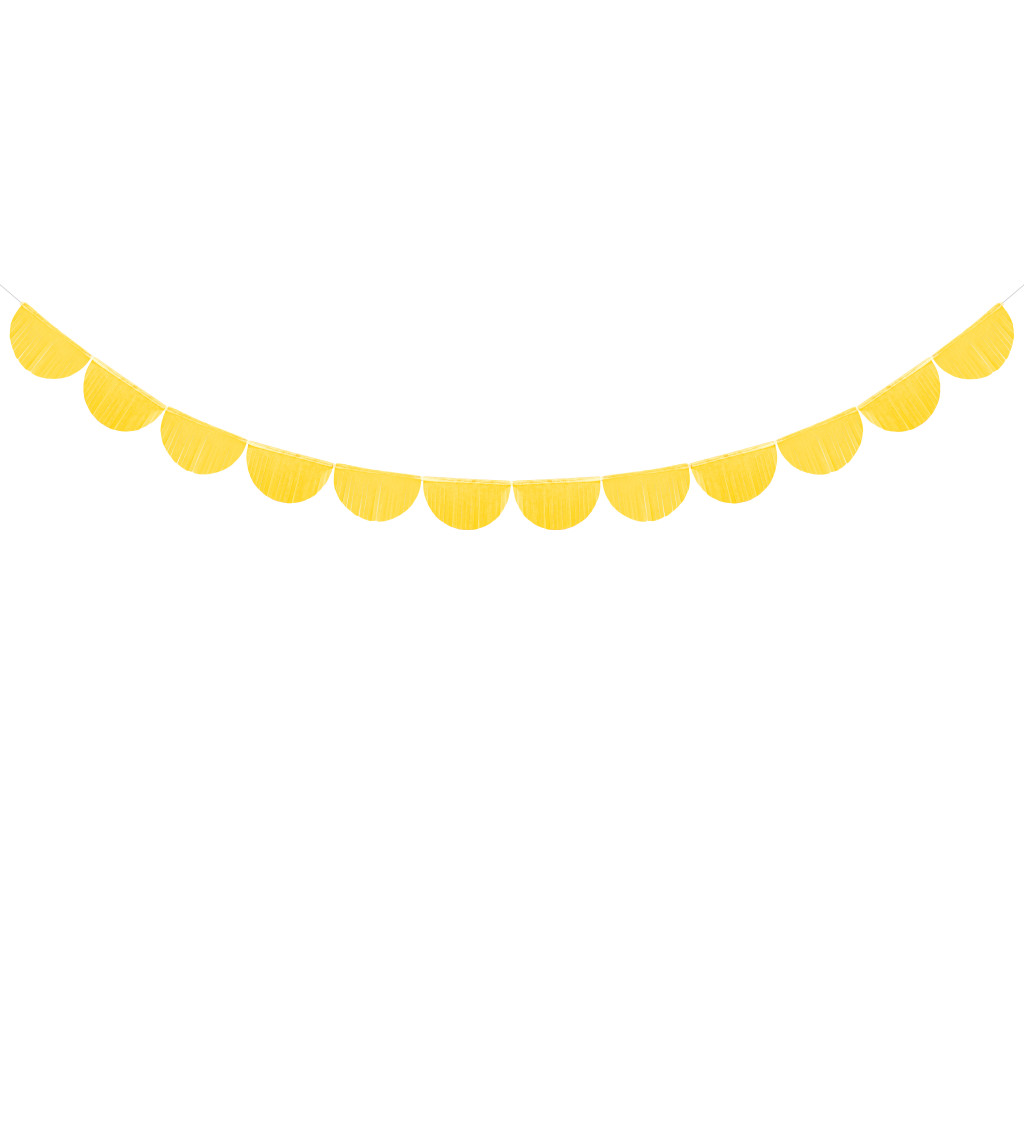 Girlanda - polmesiačiky žlté väčšie