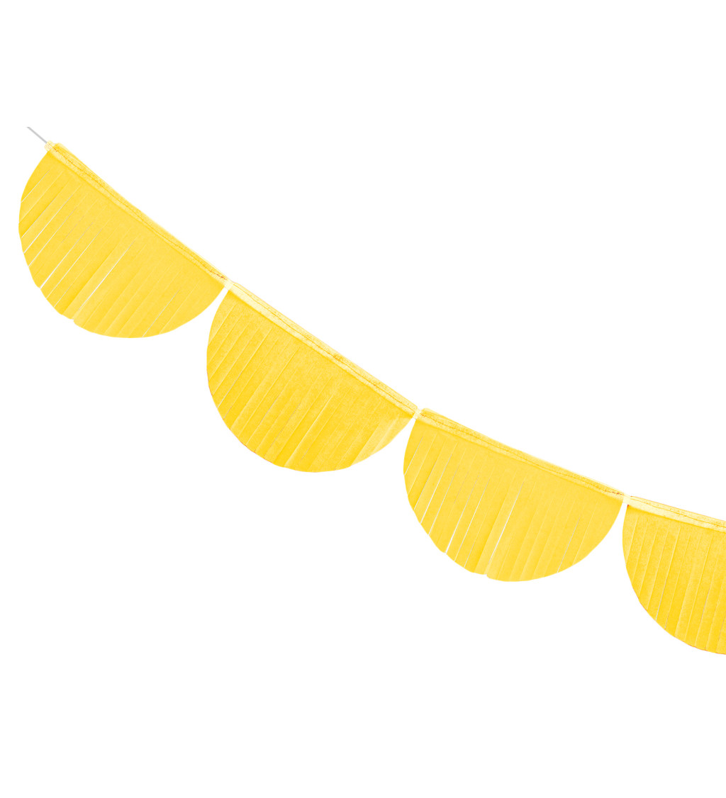 Girlanda - polmesiačiky žlté väčšie