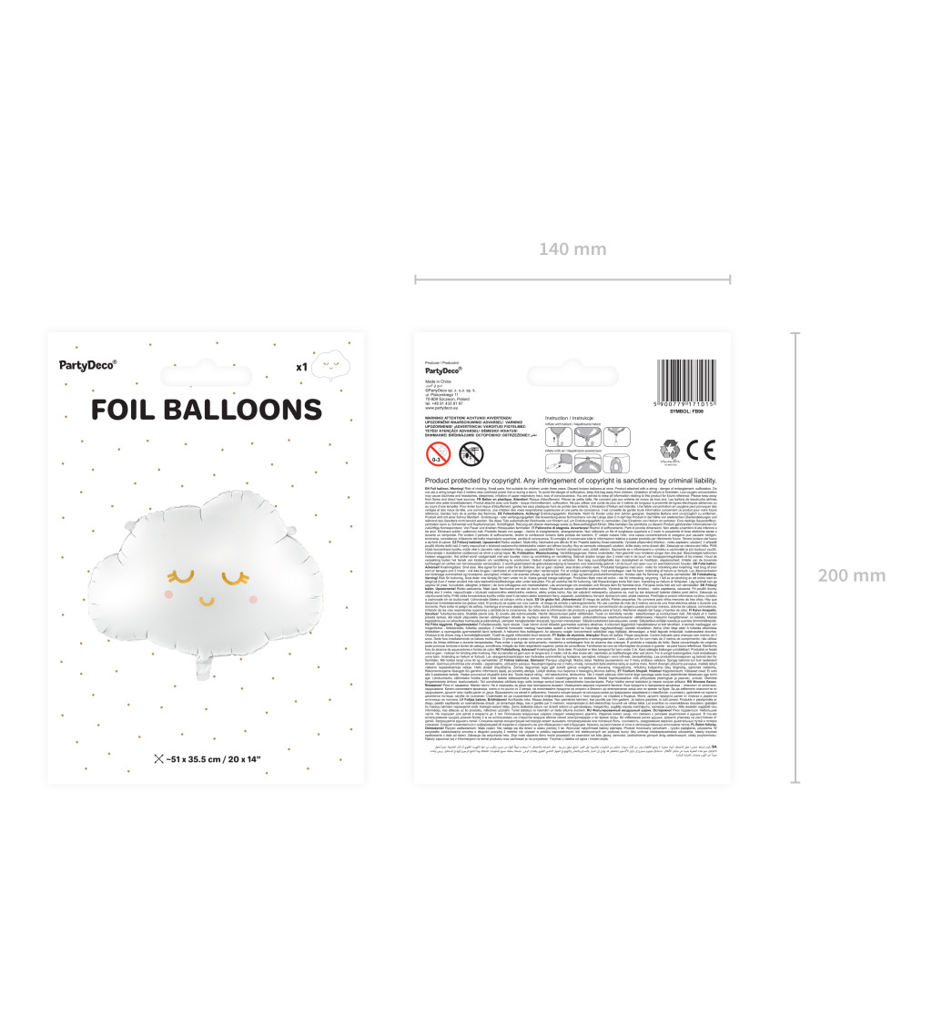 Fóliový balón - Obláčik
