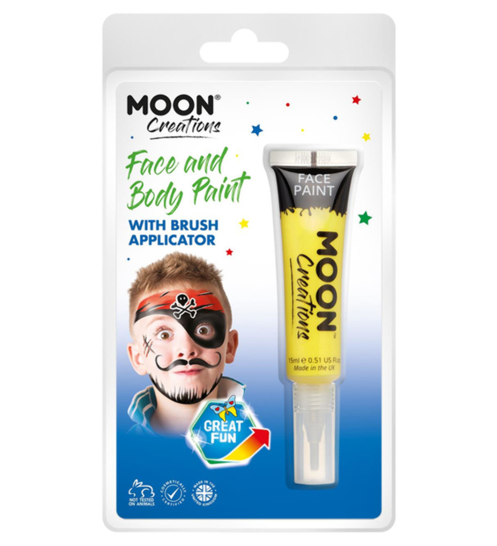 Žltá farba na tvár Moon Creations