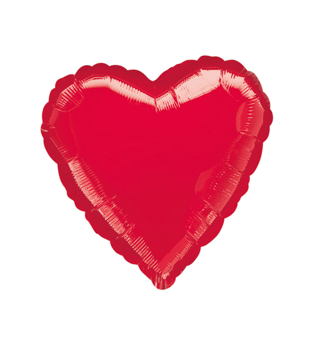 Fóliový balónik Srdce, červené