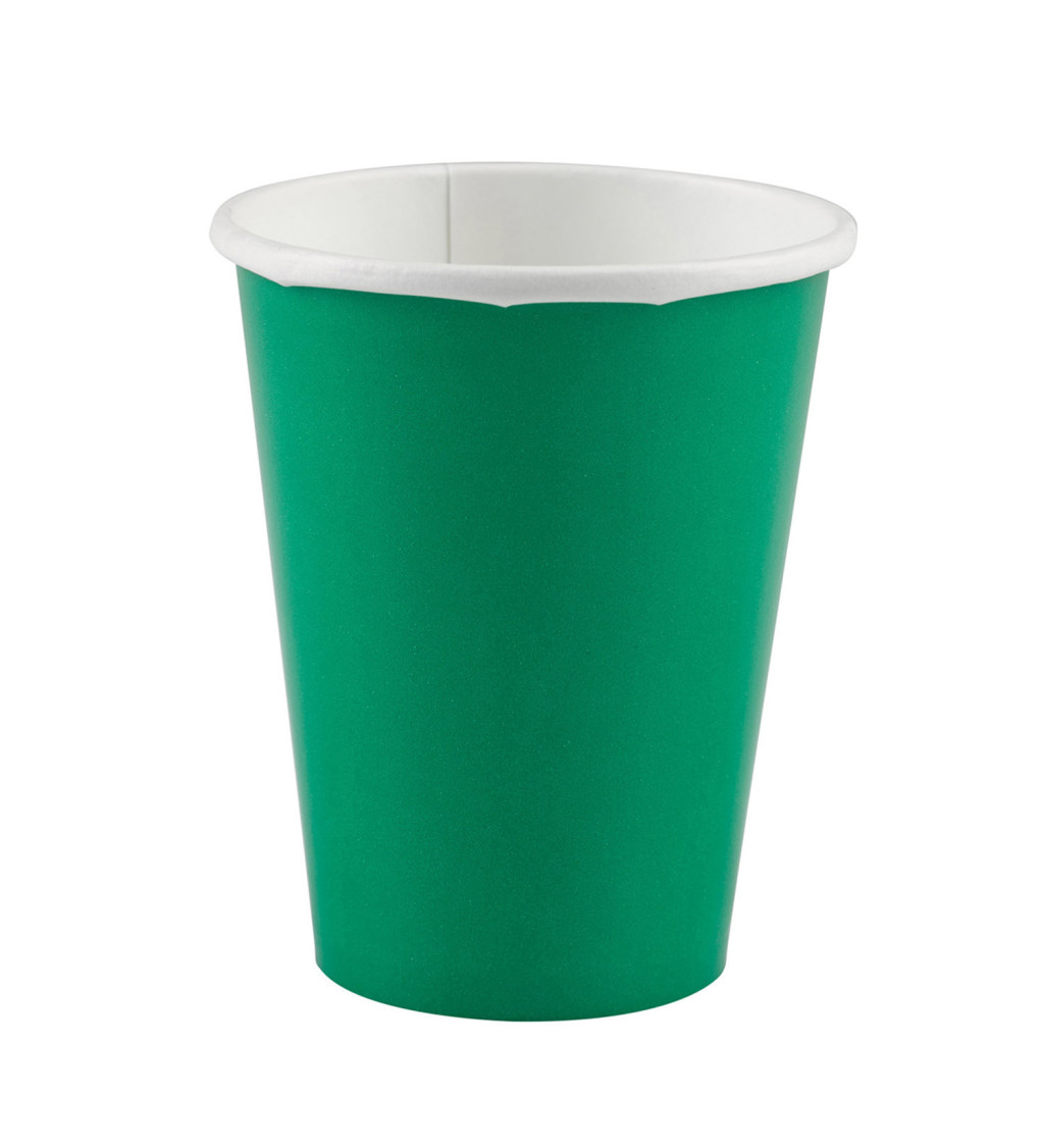 Jednofarebný pohár zelený