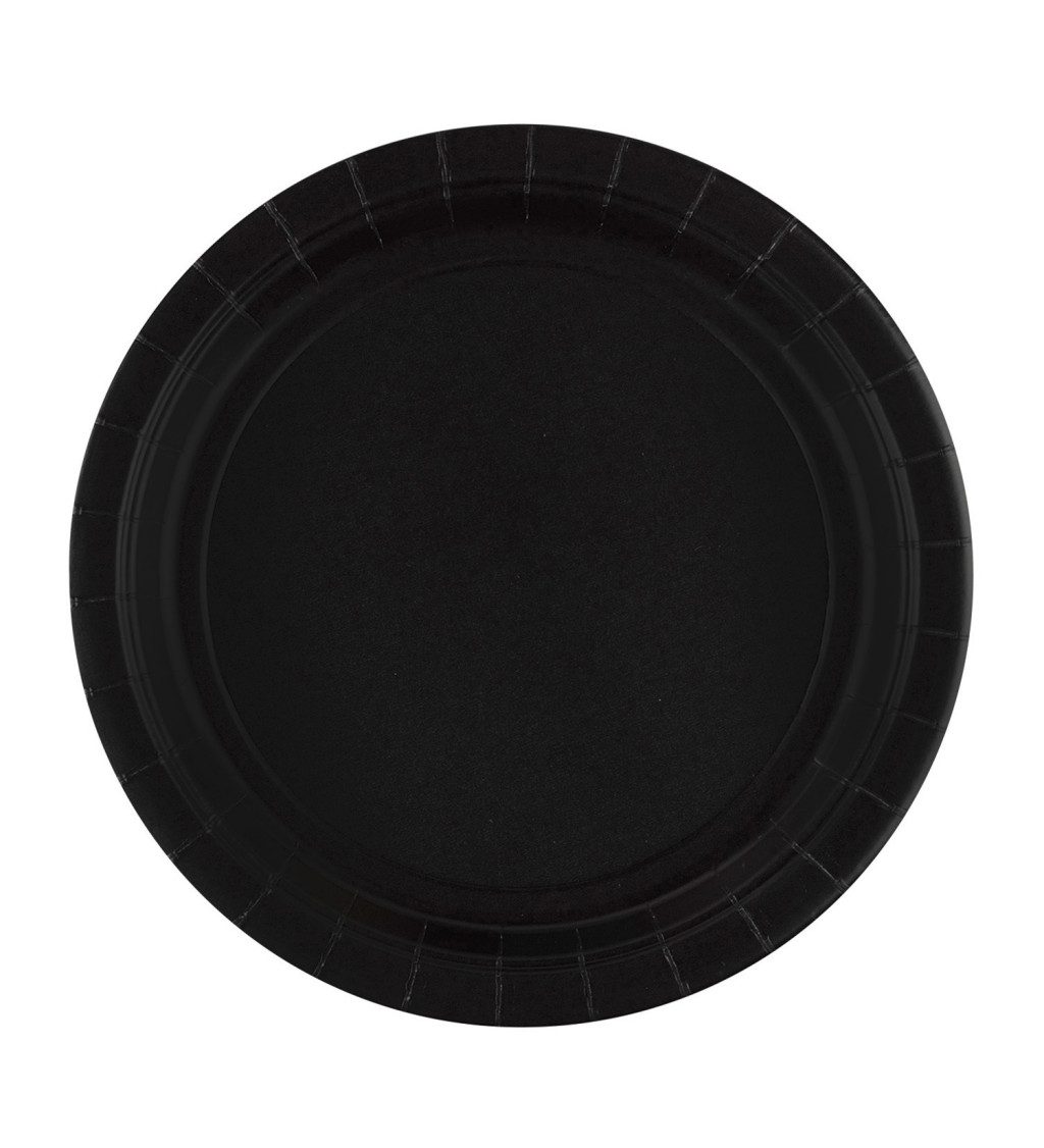Papierové taniere čierne