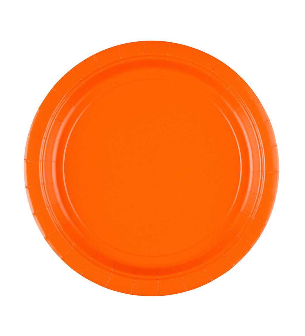 Papierové taniere orandžové