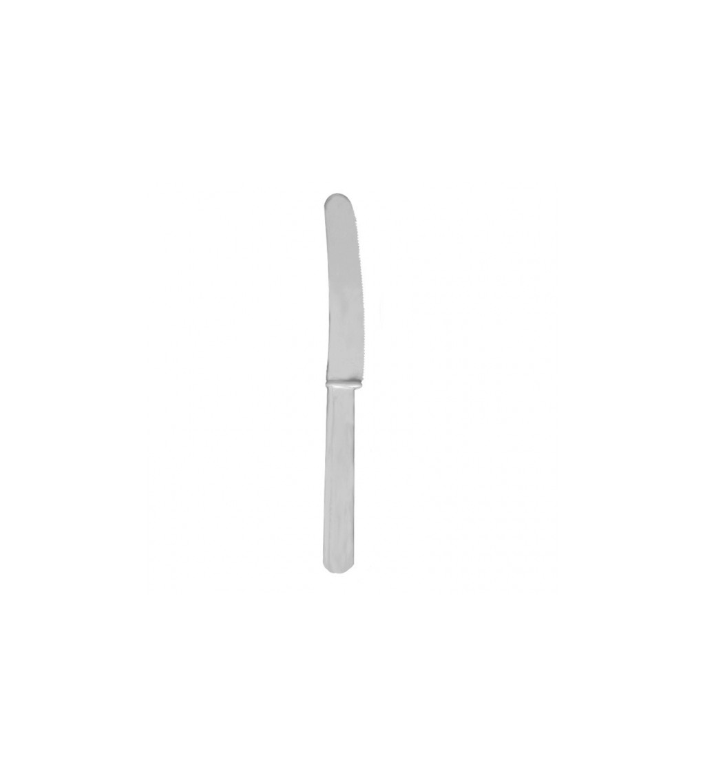 Striborné plastové nože, 20 ks