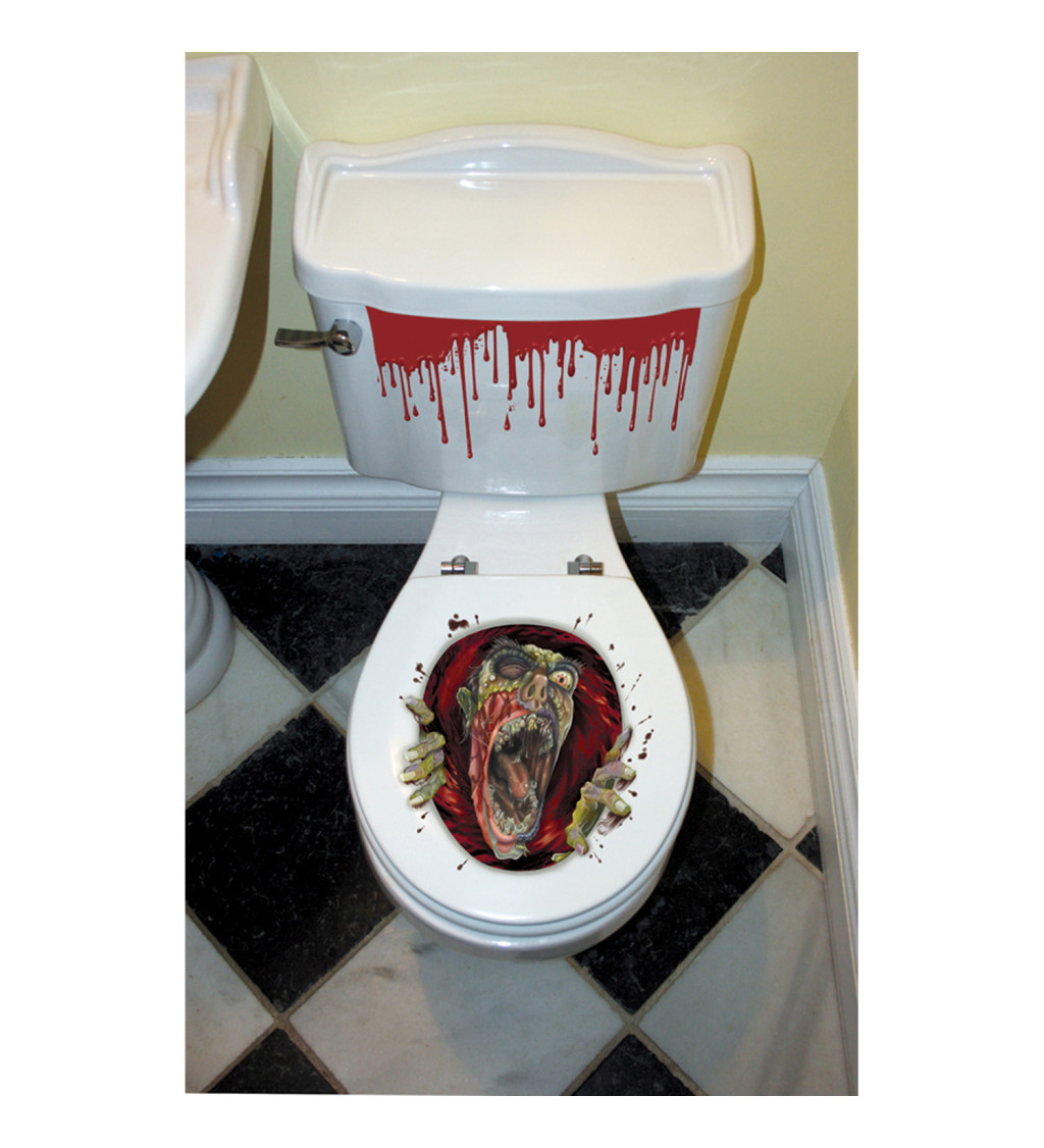 Záchodová nálepka Zombie
