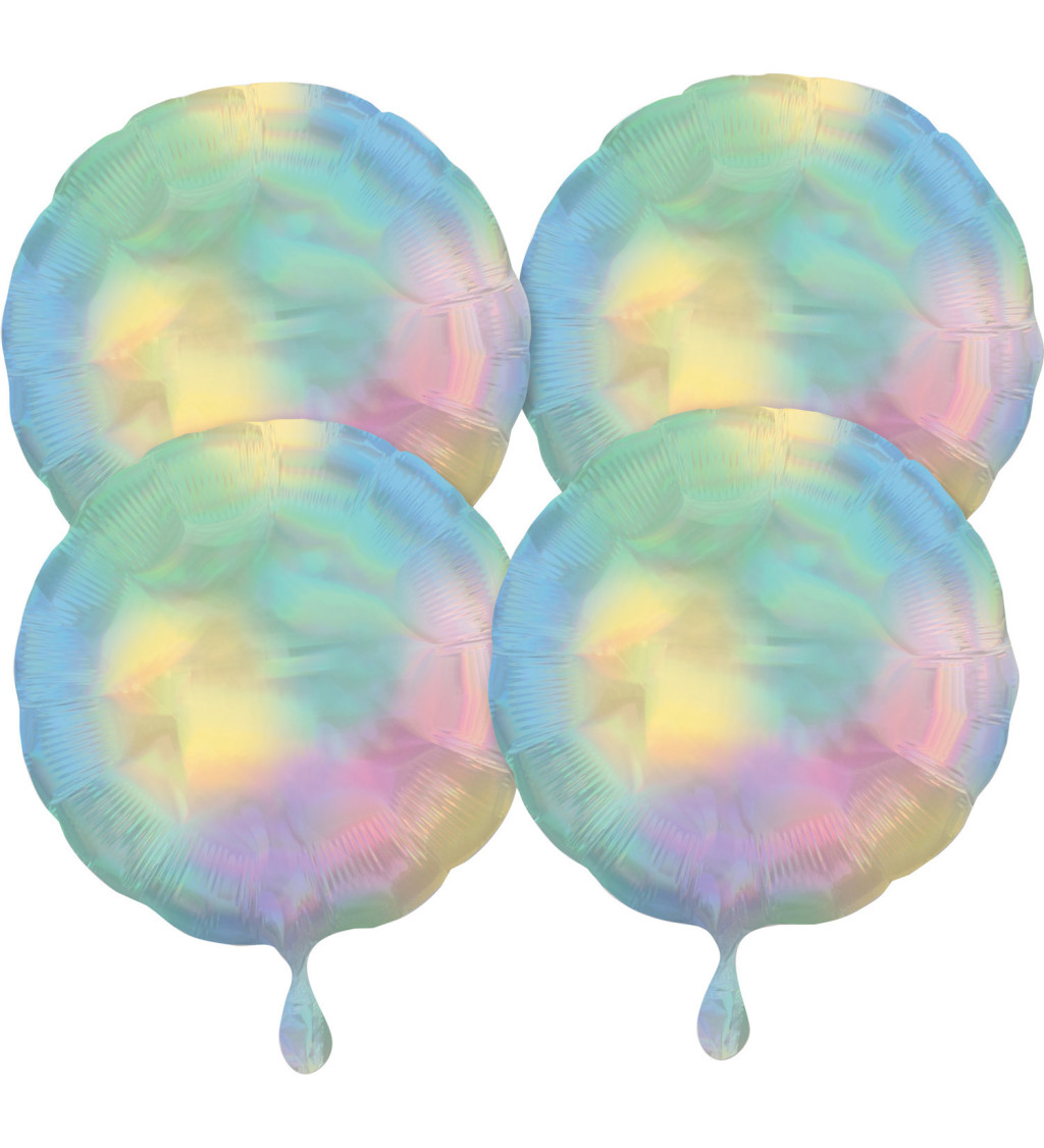 Sada dúhových pastelových balónov