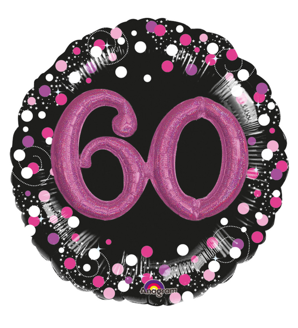 Fóliový 3D megabalón 60. narodeniny