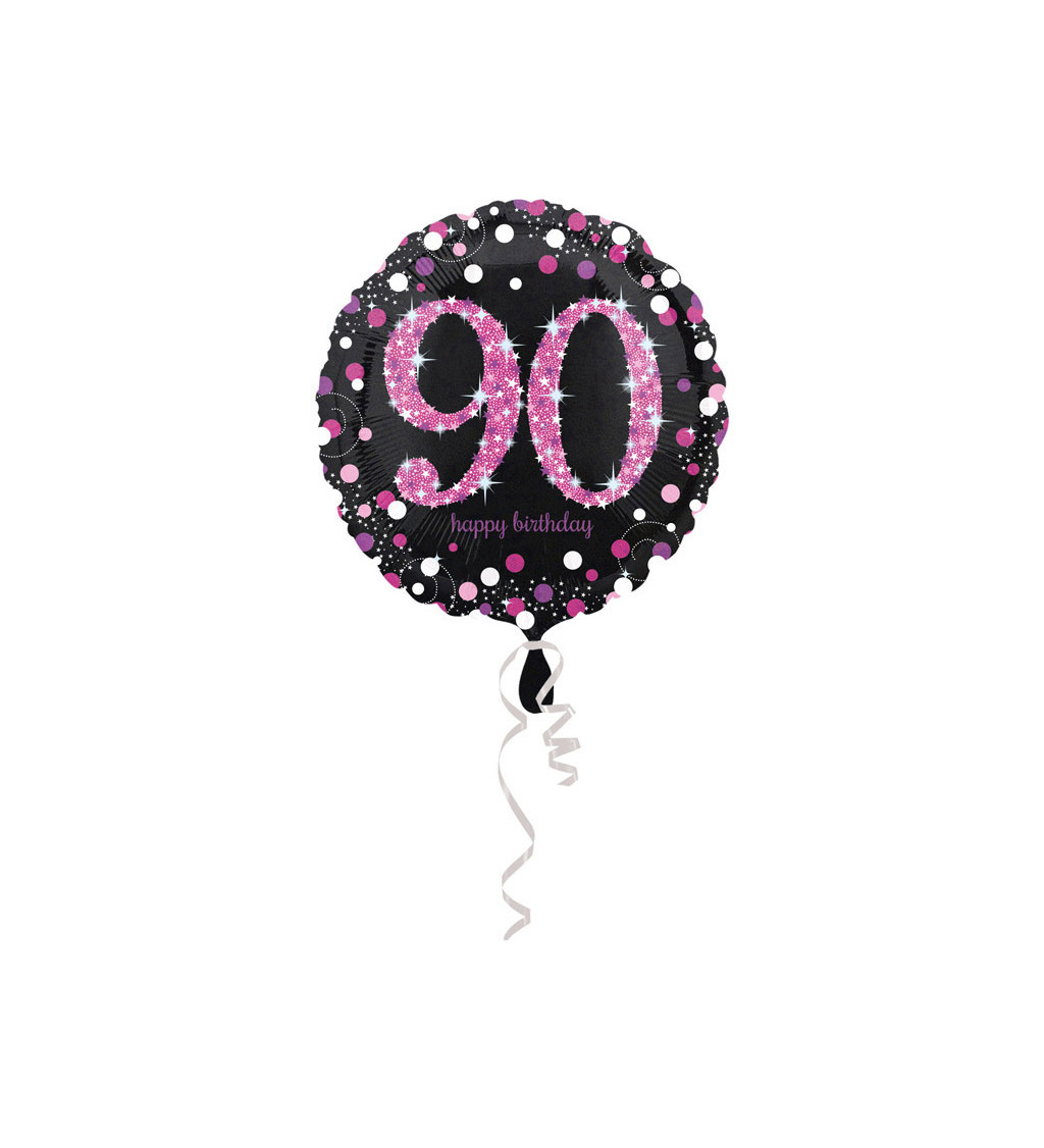Balón 90 fóliový - okrúhly, ružový