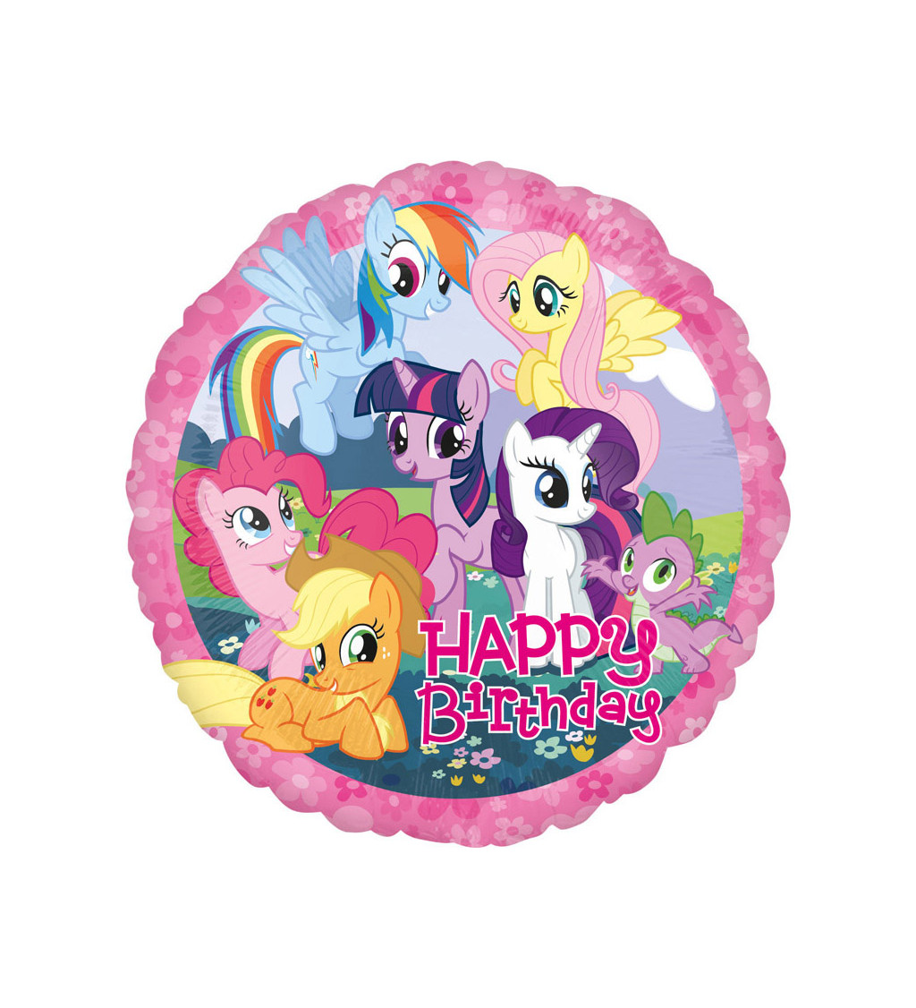 Fóliový balónik Happy Birthday, My Little Pony