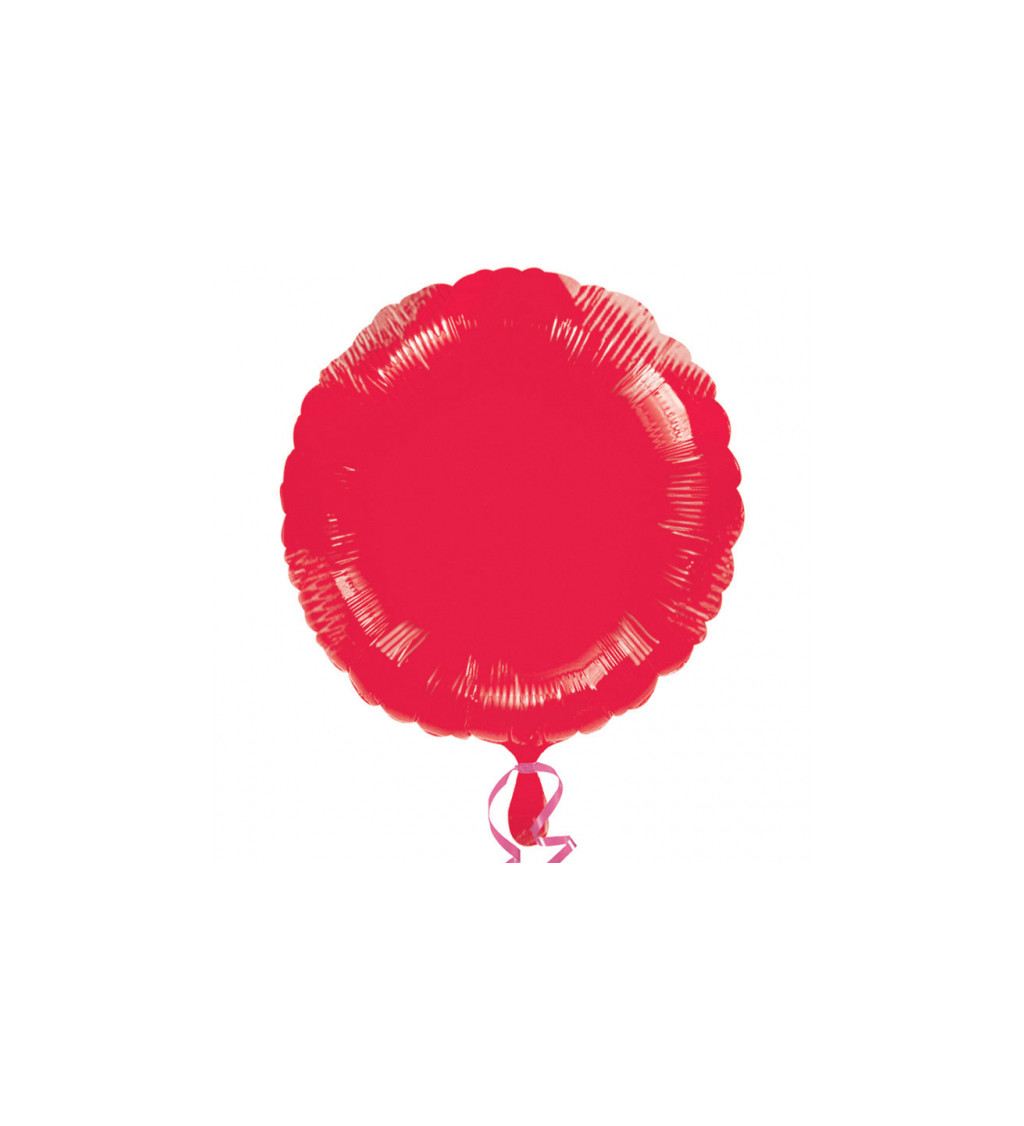 Fóliový balón koliesko - červený