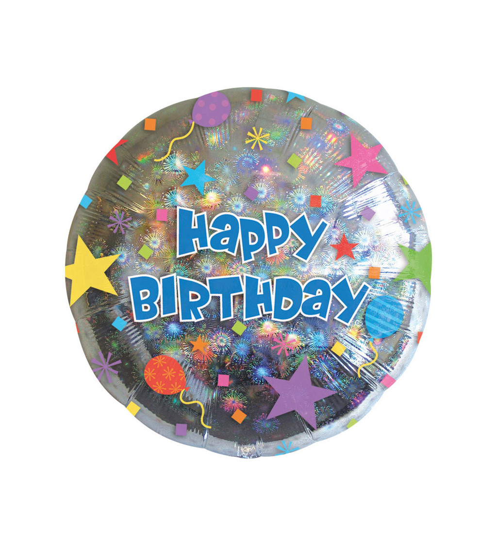 Narodeninoivý balón "Happy Birthday"