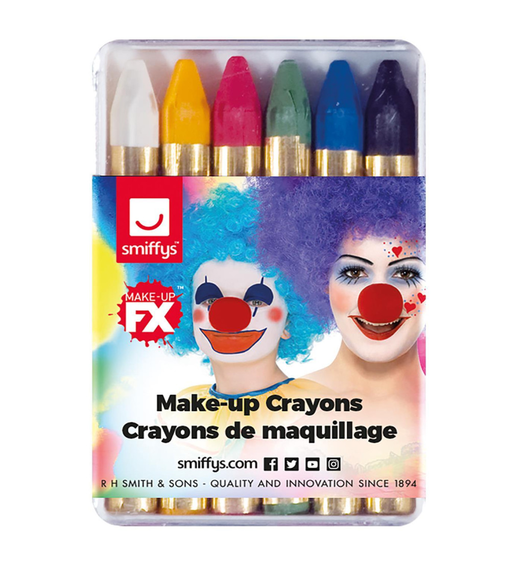 Make-up pastelky, farebné