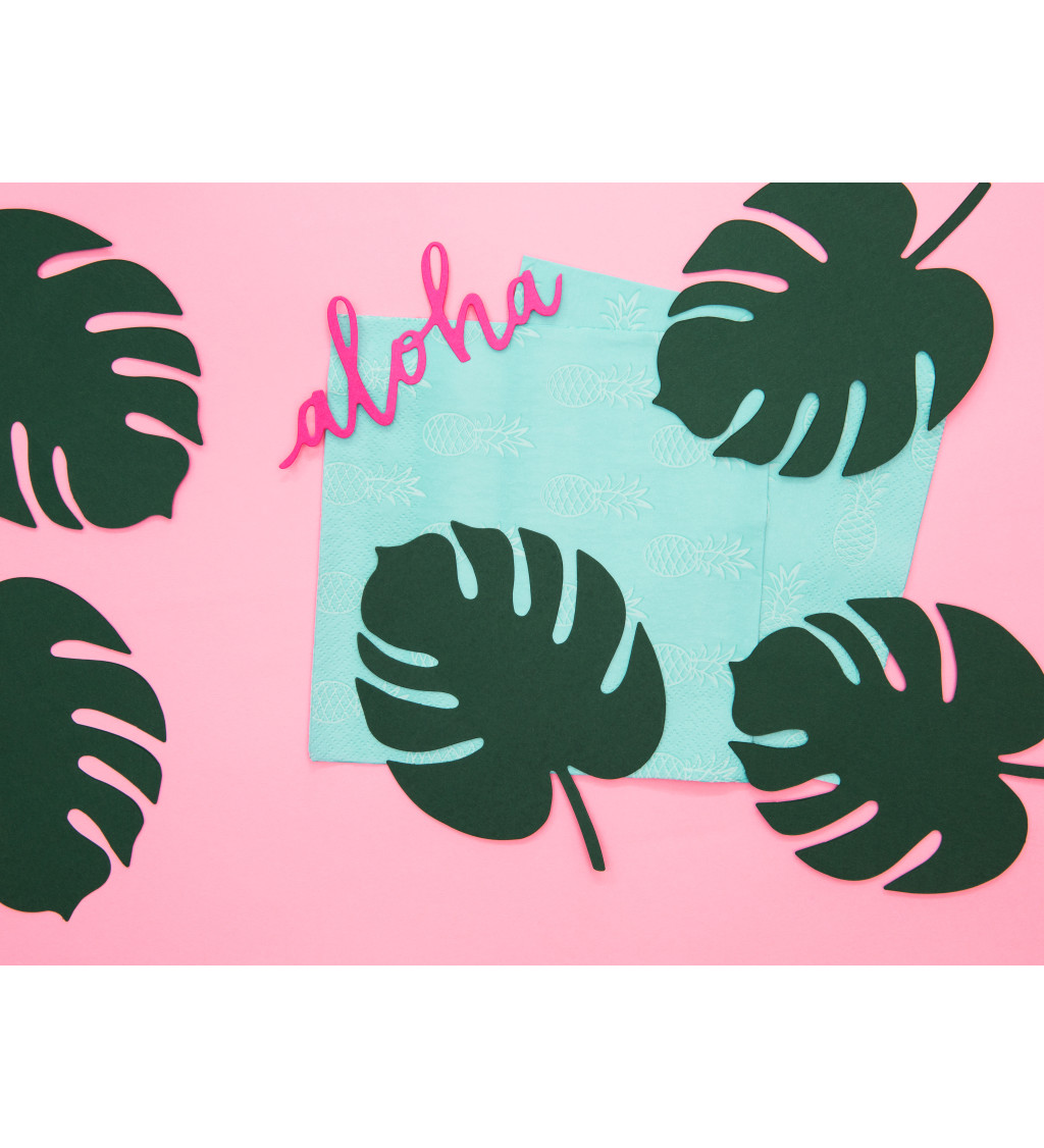 Papierová dekorácia - Listy aloha