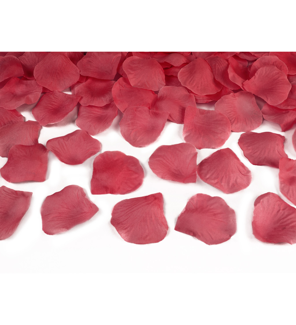 Vystreľovacie párty konfety červených plátkov ruží