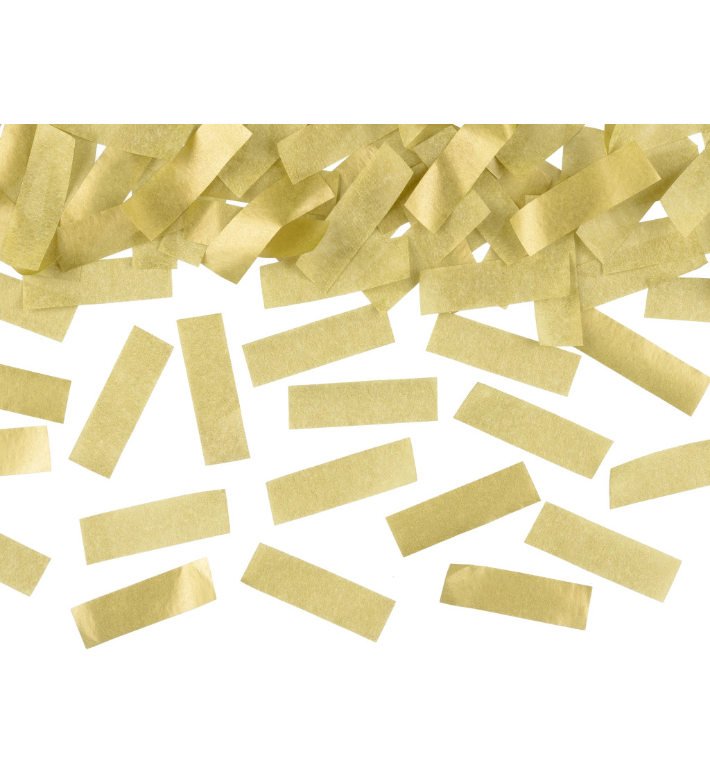 Vystreľovacie konfety - zlaté prúžky