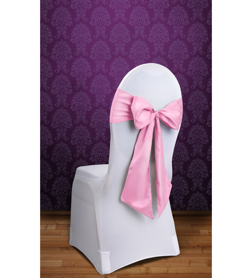 Mašľa na stoličku - Ružová