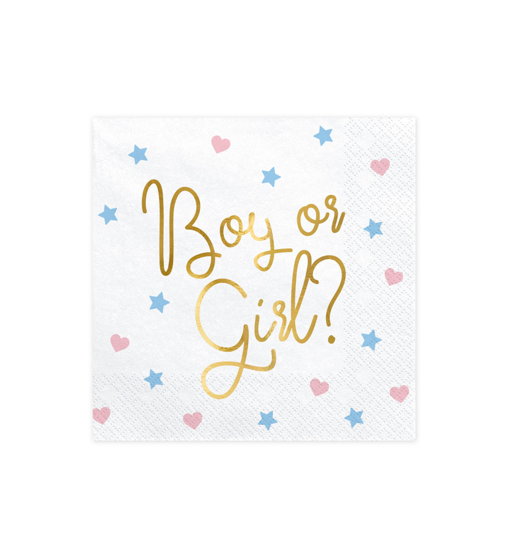 Servítky Chlapec alebo dievča