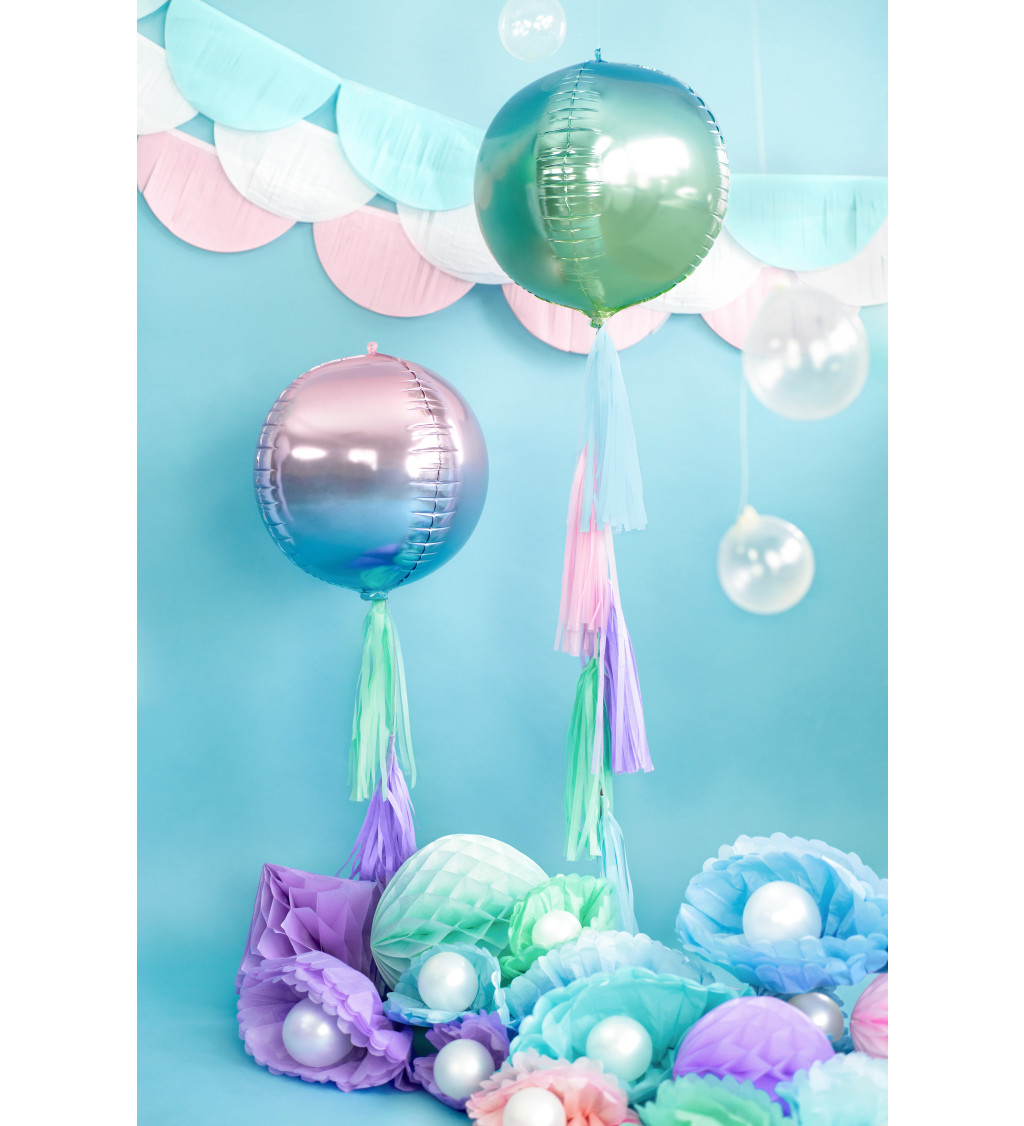 Zeleno-modrý balónik