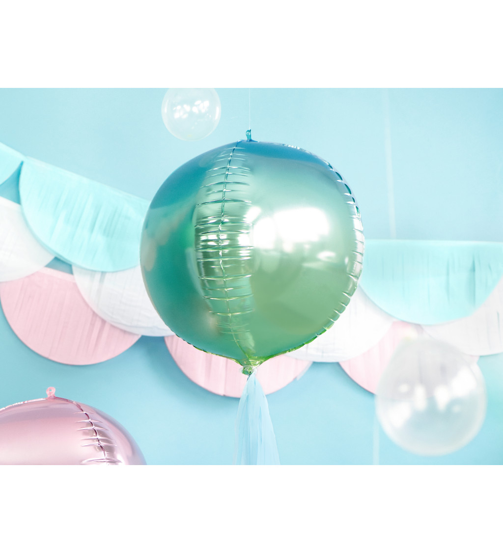 Zeleno-modrý balónik