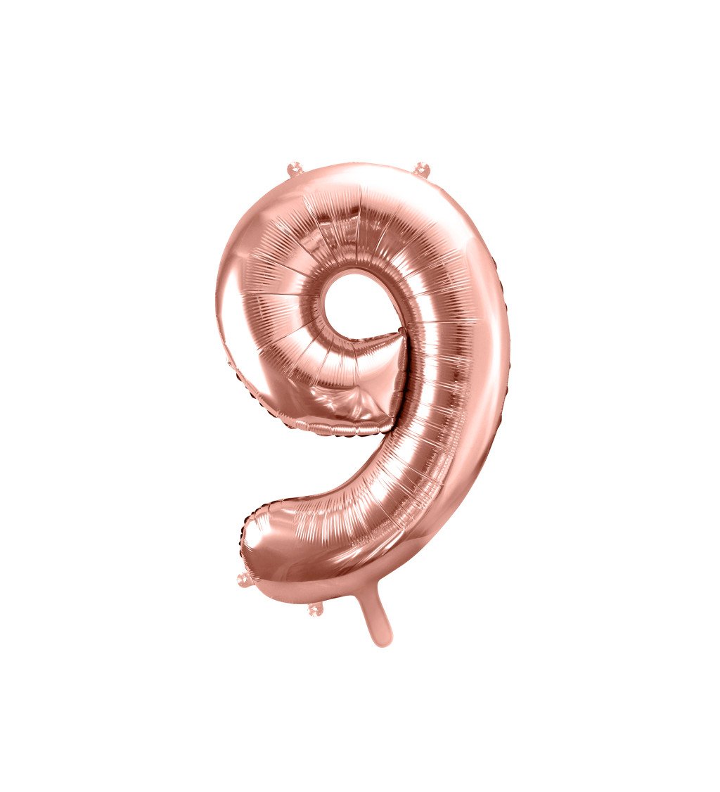 Fóliový balónik ružovo-zlatý 9