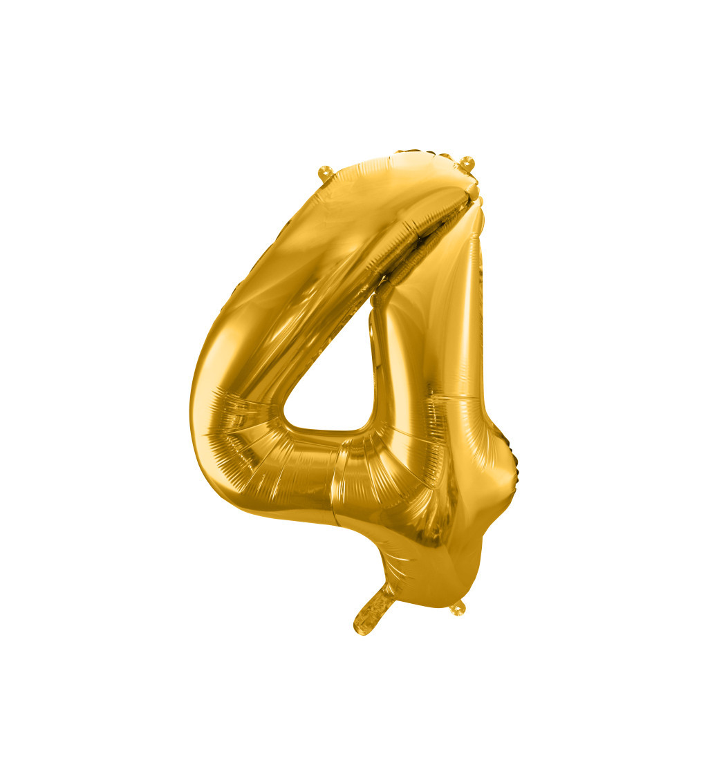 Fóliový balónik 4 - zlatá