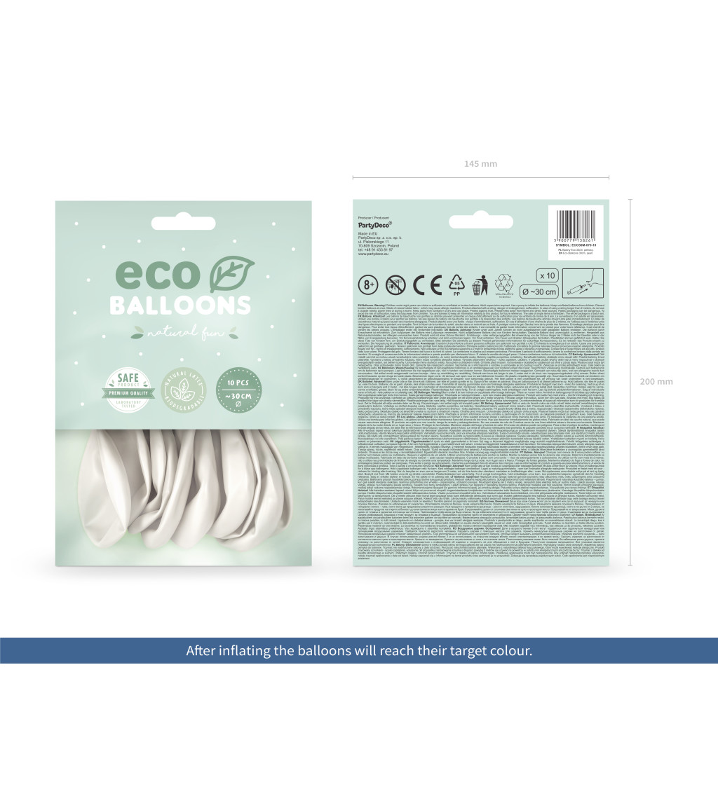 ECO balonky perlove (metal)