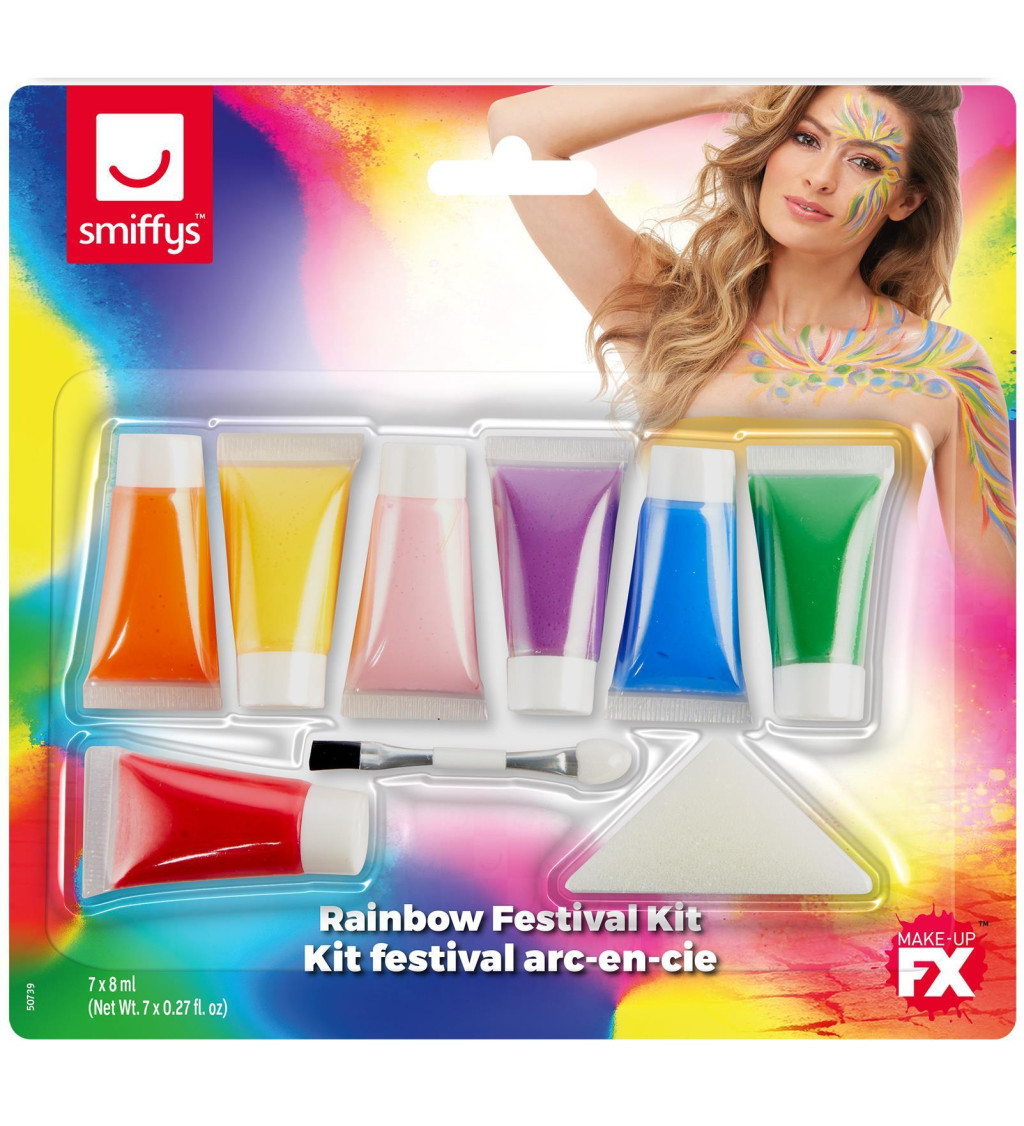 Dúhový make-up set