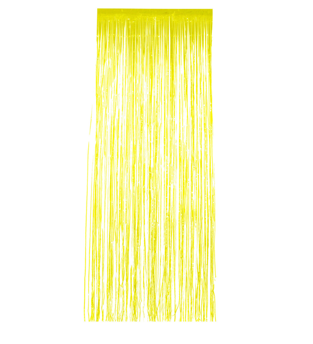 Záves - Lesklý žltý