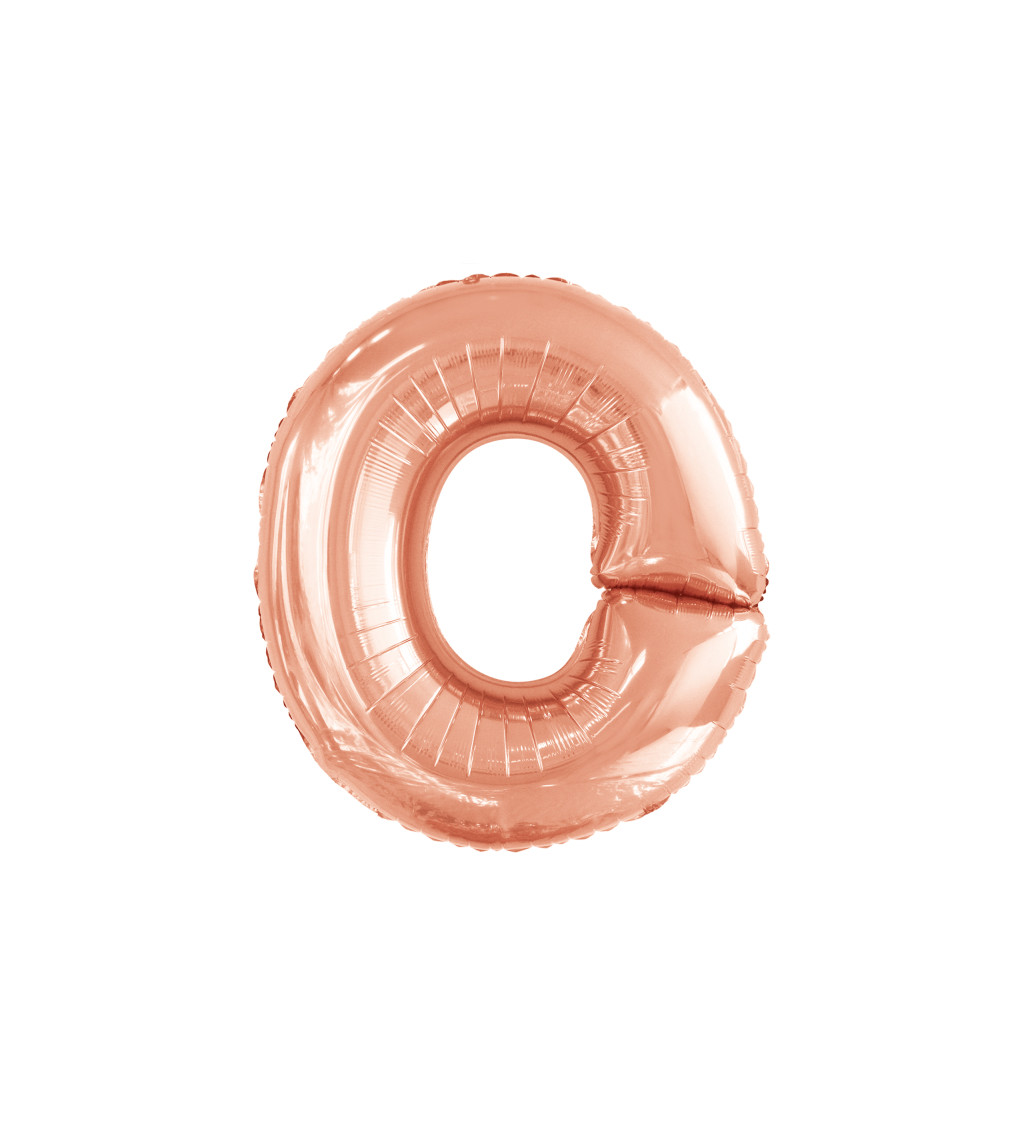 Fóliový balónik "O", rose gold 100cm