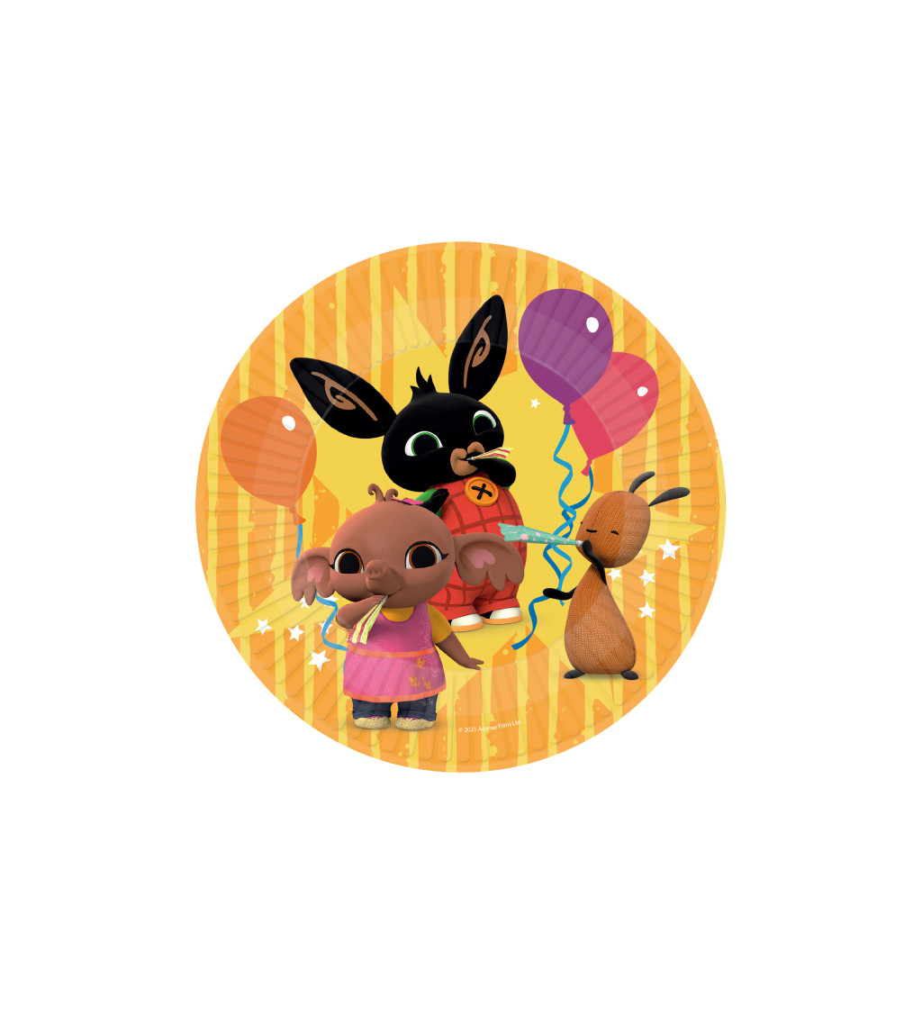 Papierové taniere Králik Bing