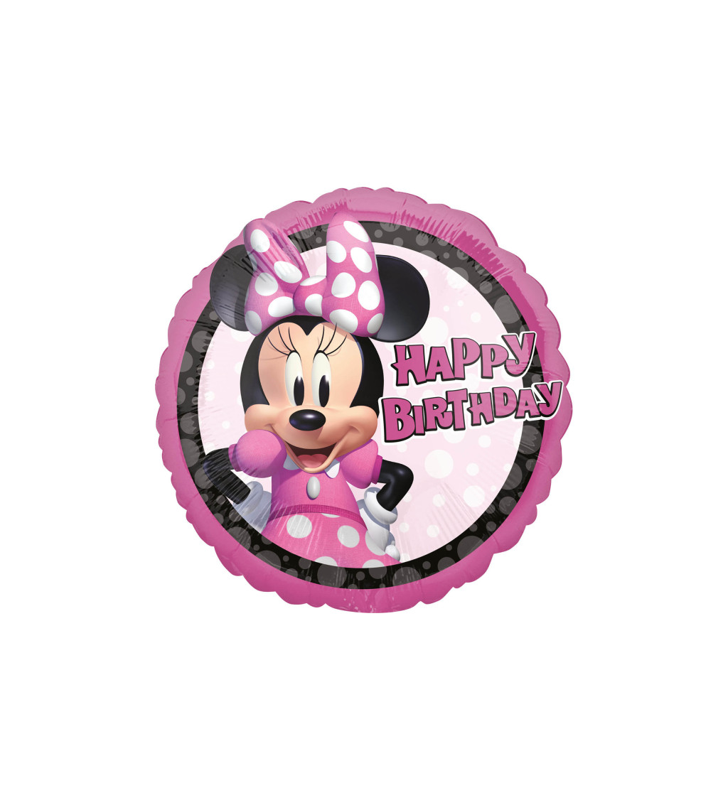 Fóliový balónik Happy Birthday, Minnie