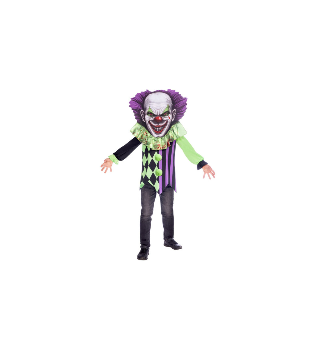 Detský kostým Strašidelný klaun (8-10 rokov)