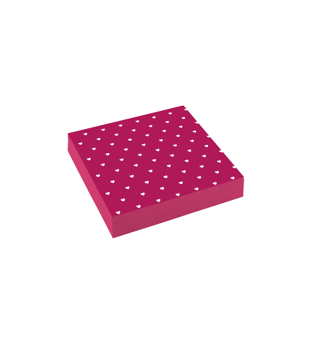 Servítky so srdiečkami