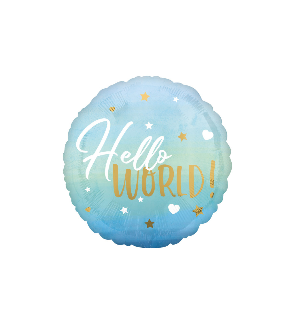 Fóliový balónik Hello World!